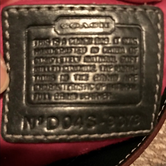 coach purse model number lookup